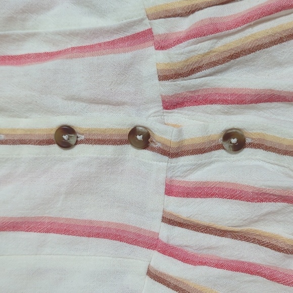 ROXY Sunlit Twist Dress, Color Cream Pink Size SP - Picture 12 of 16